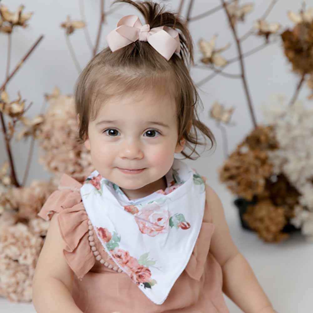 Rosebud Dribble Bib - Snuggle Hunny