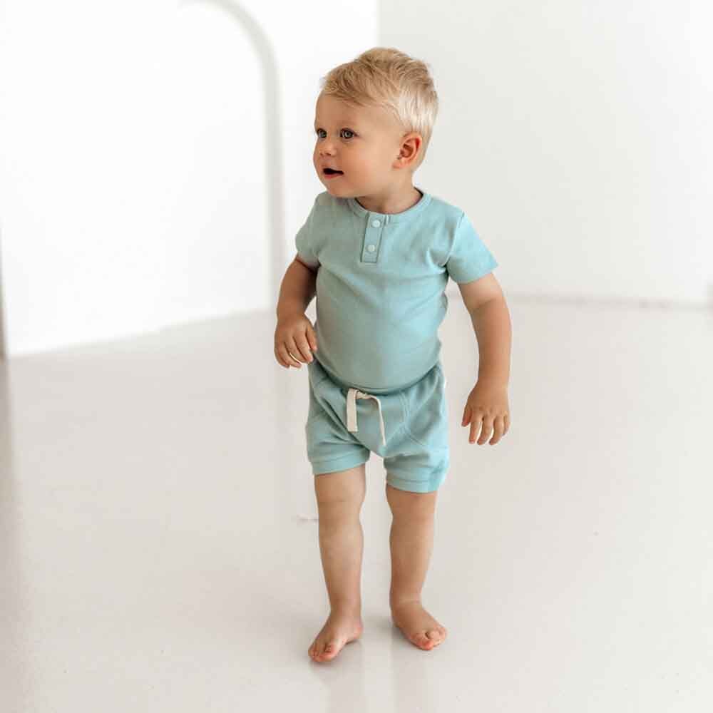 Sage Short Sleeve Bodysuit - Snuggle Hunny